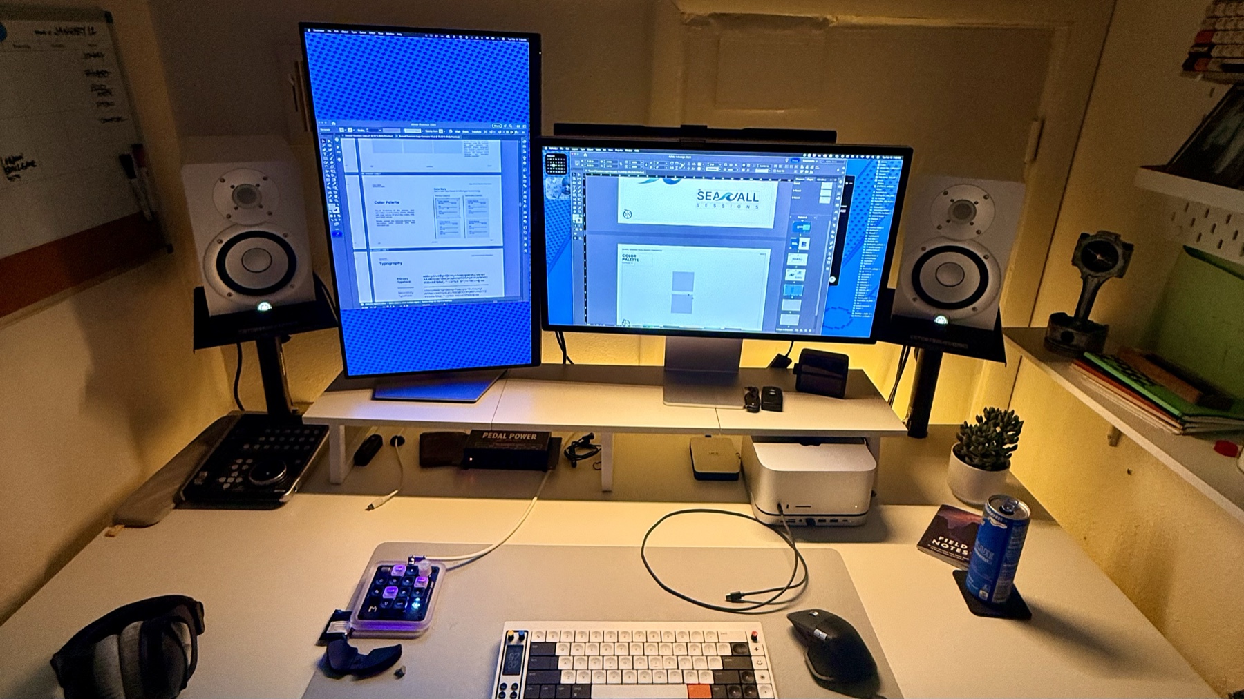 Horizontal studio reference photo used as a visual divider on Jared Sylvia's portfolio site